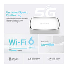 Carregar imagem no visualizador da galeria, TP-Link NX200 5G Router WiFi Mesh 3 x RJ45 WiFi 6 AX1800