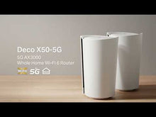 Carregar e reproduzir vídeo no visualizador da Galeria, TP-Link Deco X50 5G LTE WiFi 6 AX3000 Roteador 3 RJ45 2 conectores RP-SMA para antena externa