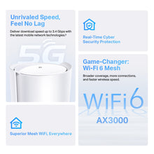 Carregar imagem no visualizador da galeria, TP-Link Deco X50 5G LTE WiFi 6 AX3000 Roteador 3 RJ45 2 conectores RP-SMA para antena externa