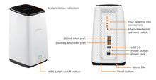Carregar imagem no visualizador da galeria, ZyXEL FWA510 Nebula 5G NR Roteador interno 2xRJ45 2.5G 1xUSB 3.0 4 portas TS9 para antena externa