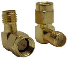 Carregar imagem no visualizador da galeria, Adaptador SMA macho para SMA fêmea de ângulo reto de 90 graus para cabo de extensão de roteador 4G LTE 5G