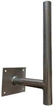 Carregar imagem no visualizador da galeria, Suporte de parede Altura 45 cm deslocamento 25 cm diâmetro 38 mm para antenas 4G LTE 5G, antena parabólica, ancinho de TV TNT