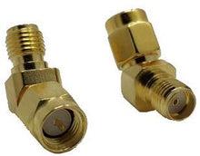 Carregar imagem no visualizador da galeria, SMA macho 45 graus ângulo diagonal para adaptador SMA fêmea para cabo de extensão de roteador 4G LTE 5G