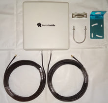 Carregar imagem no visualizador da galeria, LowcostMobile PAN5G-MIMO-3500Mhz 15 dBi 2x10m cabo preto Conector LMR200 SMA para roteadores, hotspots e modem 5G