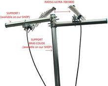 Carregar imagem no visualizador da galeria, Suporte em forma de I Comprimento 50cm Easy Sky and Earth tilt para antenas 4G LTE 5G, ancinho TNT ou qualquer outro elemento