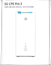 Carregar imagem no visualizador da galeria, Huawei H138-380 5G CPE PRO 3 Roteador Categoria 19 WiFi 6+ 2 Portas RJ45 Slot NanoSIM Box 5G