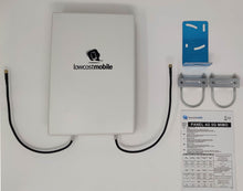 Carregar imagem no visualizador da galeria, LowcostMobile PAN5G-MIMO-2021 12dBi 2x30cm Antena 4G 5G Cabo SMA ALSR200 para Huawei B818, B715, 5G CPE PRO, Asus, TP LINK, Netgear e +