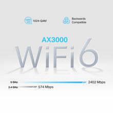 Carregar imagem no visualizador da galeria, TP-Link NX510v 5G Router WiFi Mesh 3 x RJ45 RJ11 WiFi 6 AX3000
