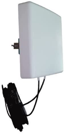 LowcostMobile PAN5G-MIMO-3500Mhz 15 dBi 2x10m cabo preto Conector LMR200 SMA para roteadores, hotspots e modem 5G